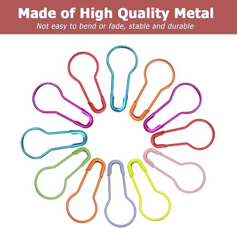 320 Pieces Assorted Safety Bulb Pins Metal Gourd Pin Set Knitting Stitch Markers, DIY Craft, Home Accessories Multiple Colors with Storage Box in Saudi Arabia