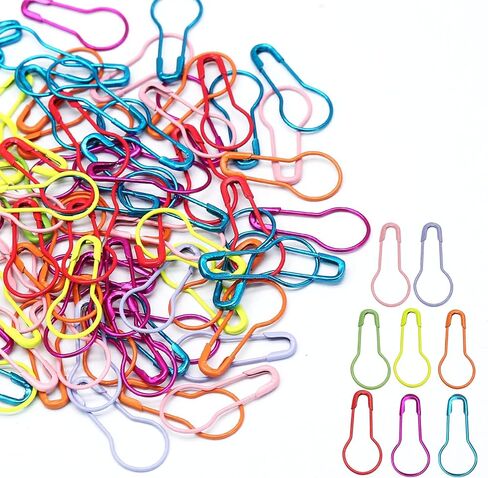 320 Pieces Assorted Safety Bulb Pins Metal Gourd Pin Set Knitting Stitch Markers, DIY Craft, Home Accessories Multiple Colors with Storage Box in Saudi Arabia