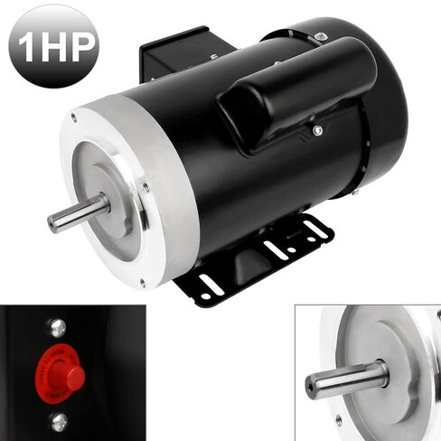 محرك 3HP للأغراض العامة، محرك كهربائي 3450 دورة في الدقيقة، إطار 56C أحادي الطور 208-230 فولت، قطر العمود 5/8 بوصة، 60 هرتز CW/CCW TEFC in Saudi Arabia