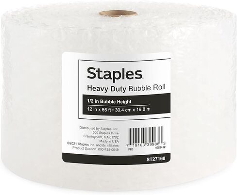 Staples 1/2-Inch Heavy Duty Bubble Roll 12-Inch x65-Ft Each in Saudi Arabia