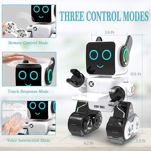 Robot Toys for Kids 5-7, Intelligent Interactive Remote Control Robot Toy with Built-in Piggy Bank Educational Robotic Kit Walks Sings and Dance for Boys and Girls Birthday Robots Toys for Kids 8-12 in Saudi Arabia