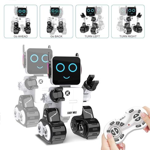 Robot Toys for Kids 5-7, Intelligent Interactive Remote Control Robot Toy with Built-in Piggy Bank Educational Robotic Kit Walks Sings and Dance for Boys and Girls Birthday Robots Toys for Kids 8-12 in Saudi Arabia