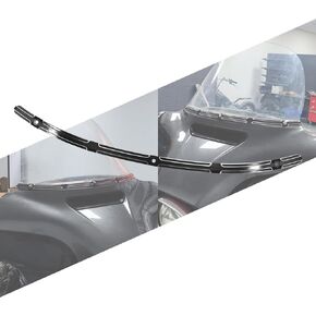 HCmotorku Motorcycle Windshield Trim Fit for Harley Touring Street Glide Electra Glide Trike FLHT FLHTC FLHTCU FLHX 2014-2023 Chrome in Kuwait