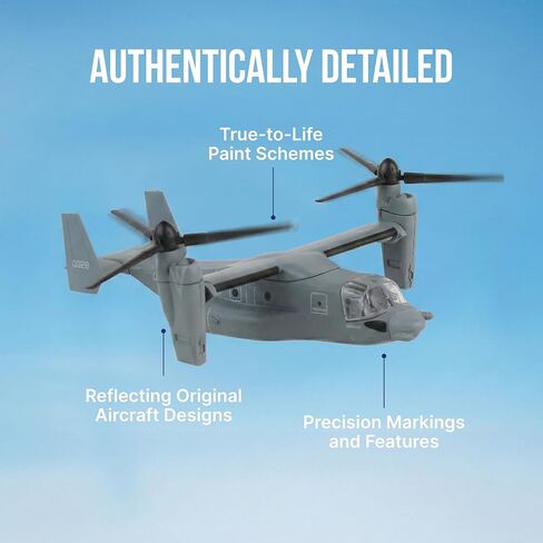 Daron Worldwide Trading V-22 Osprey Vehicle (1:150 Scale), Black in Saudi Arabia