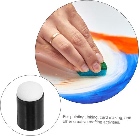 STOBOK 32pcs Finger Sponge Applicator Paint Sponges for Painting Craft Drawing Dauber Nails Supply Tool DIY Art Projects Accessory in Saudi Arabia