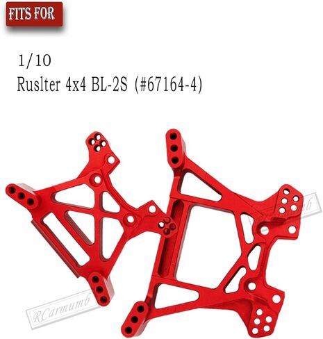 RC Alloy Front Rear Shock Tower Upgrades Part for Rustler 4x4/Rustler VXL 4x4 4WD,Replaces 6738 6739,Green in Saudi Arabia