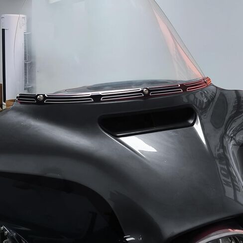 HCmotorku غطاء الزجاج الأمامي للدراجة النارية مناسب لدراجة Harley Touring Street Glide Electra Glide Trike FLHT FLHTC FLHTCU FLHX 2014-2023 كروم in Kuwait