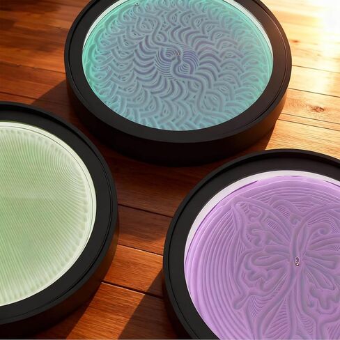 Lemofuta 20" Automatic Drift Sandscape – Zen Sand Art Display with App Control, DIY Custom Pattern Creation & LED Ambient Lighting – Perpetual Motion Decor for Relaxation, Focus & Meditation in Saudi Arabia