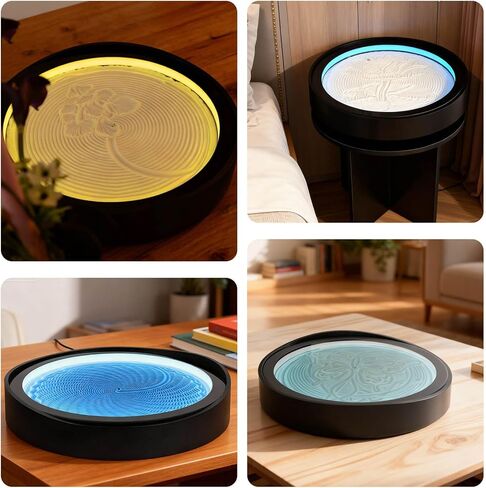 Lemofuta 20" Automatic Drift Sandscape – Zen Sand Art Display with App Control, DIY Custom Pattern Creation & LED Ambient Lighting – Perpetual Motion Decor for Relaxation, Focus & Meditation in Saudi Arabia