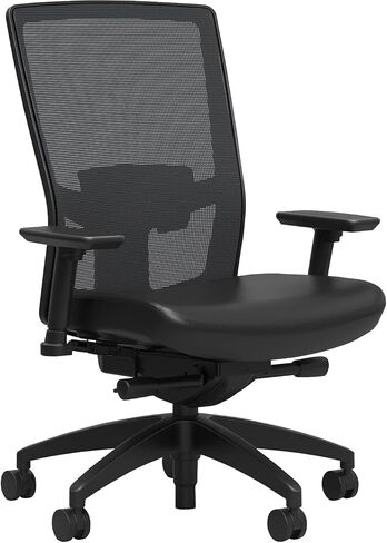 STAPLES 2846129 كرسي مهام من سلسلة 500 من الفينيل والشبك، أسود Adj Lumbar 2D Arms in Saudi Arabia