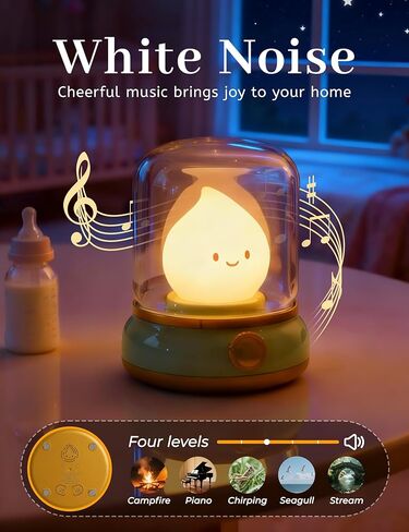 Night Light for Kids, Retro Kerosene Lamp, Kawaii LED Night Light Rechargeable with Timer, Dimmable Kids Room Night Light, Nursery Night Light for Breastfeeding, Cool Gifts for Kids in Kuwait