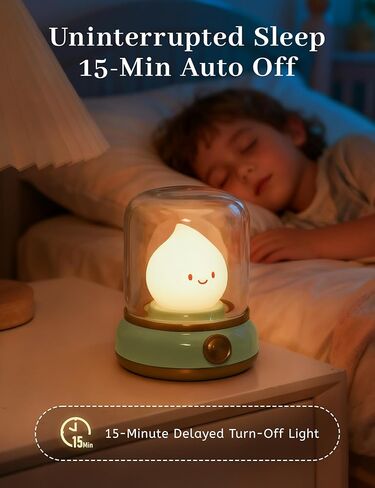 Night Light for Kids, Retro Kerosene Lamp, Kawaii LED Night Light Rechargeable with Timer, Dimmable Kids Room Night Light, Nursery Night Light for Breastfeeding, Cool Gifts for Kids in Kuwait