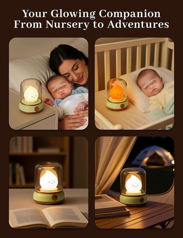 Night Light for Kids, Retro Kerosene Lamp, Kawaii LED Night Light Rechargeable with Timer, Dimmable Kids Room Night Light, Nursery Night Light for Breastfeeding, Cool Gifts for Kids in Kuwait