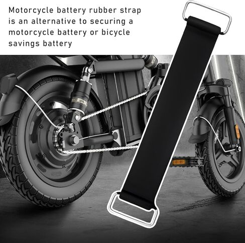 4 PCS Motorcycle Battery Strap, Stretchable Battery Strap Rubber Band with Metal Buckles, Batteries Fixed Straps Replacement for Motorcycle Scooter (2 PCS) in Saudi Arabia
