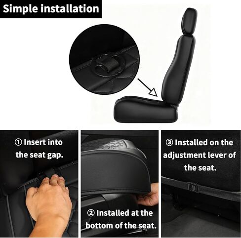 2pcs Car Seat Covers for Upgrade Leather,Car Seat Protector Water Proof Material,No Slip Soft,Side Wrapping,Bottom Seat Covers Universal for Most Automotive,Vans,Trucks,Suvs (Black-Red) in Saudi Arabia