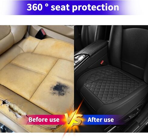 2pcs Car Seat Covers for Upgrade Leather,Car Seat Protector Water Proof Material,No Slip Soft,Side Wrapping,Bottom Seat Covers Universal for Most Automotive,Vans,Trucks,Suvs (Black-Red) in Saudi Arabia