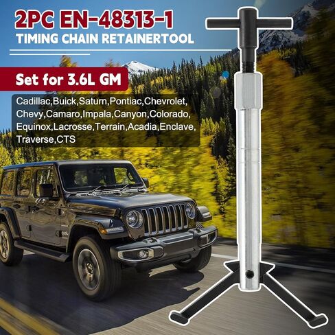 أداة تثبيت سلسلة التوقيت EN-48313-1 (قطعتان) تناسب شيفروليه، بويك، كاديلاك، جي إم سي، ألور، أورا، باس الهجين، بونتياك، أوتلوك، فيو الهجين، لأداة توقيت 3.6 لتر جنرال موتورز en-48313 in Kuwait