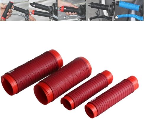 Universal Silicone Handlebar Brake Lever Grip Covers, Non-Slip Wrap-Around Motorcycle Grips with Brake Lever Grip Wrap, Ergonomic Wrap-Around Motorcycle Grips for Dirt Bike, E Bike, Scooter, Bike in Kuwait