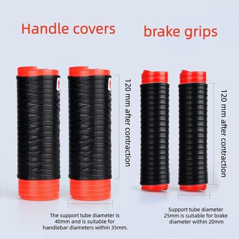 Universal Silicone Handlebar Brake Lever Grip Covers, Non-Slip Wrap-Around Motorcycle Grips with Brake Lever Grip Wrap, Ergonomic Wrap-Around Motorcycle Grips for Dirt Bike, E Bike, Scooter, Bike in Kuwait