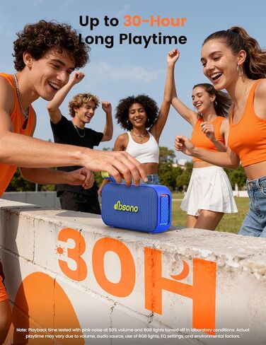 هدايا لاسلكية لسماعات بلوتوث محمولة: هدية الفيل الأبيض للرجال البالغين والمراهقين، حشوات تخزين عيد الميلاد، وقت تشغيل 30 ساعة، باس قوي، عرض أضواء RGB، أساسيات عطلة عيد الميلاد على الشاطئ، أسود in Kuwait