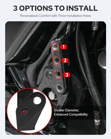 Benlari Passenger Footpegs Mount Stainless Steel Fit for Harley Davidson Touring Road King Electra Glide Road Glide Street Glide 1993-2025 (Chrome) in Saudi Arabia