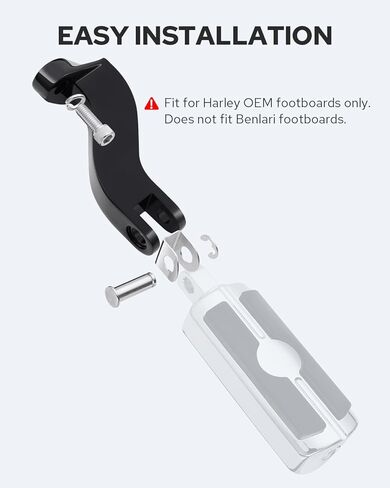 Benlari Passenger Footpegs Mount Stainless Steel Fit for Harley Davidson Touring Road King Electra Glide Road Glide Street Glide 1993-2025 (Chrome) in Saudi Arabia