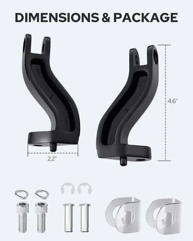 Benlari Passenger Footpegs Mount Stainless Steel Fit for Harley Davidson Touring Road King Electra Glide Road Glide Street Glide 1993-2025 (Chrome) in Saudi Arabia