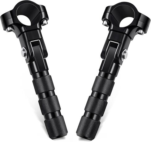 PBYMT الطريق السريع Footpegs، 1 "و 1.25" أوتاد الطريق السريع الفولاذ المقاوم للصدأ CNC الألومنيوم قابل للتعديل مناسب لـ Harley Davidson Street Glide Road King Road Glide Softail Dyna Sportster Engine Guard Chrome in Saudi Arabia