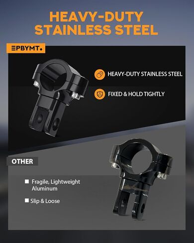PBYMT الطريق السريع Footpegs، 1 "و 1.25" أوتاد الطريق السريع الفولاذ المقاوم للصدأ CNC الألومنيوم قابل للتعديل مناسب لـ Harley Davidson Street Glide Road King Road Glide Softail Dyna Sportster Engine Guard Chrome in Saudi Arabia