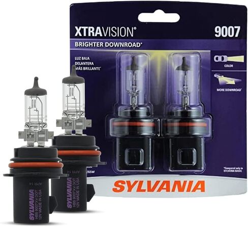 SYLVANIA - 9007 XtraVision - High Performance Halogen Headlight Bulb, High Beam, Low Beam and Fog Replacement Bulb (Contains 2 Bulbs) in Saudi Arabia