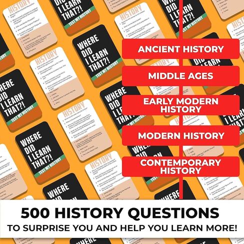 QUOKKA Trivia Games for Adults with 500 Questions - Fun Adult Board Game Trivia Cards for Teens, and Families – Trivia Cards with Answers – Great Board Games Trivia for Family Party and Game Night in Saudi Arabia