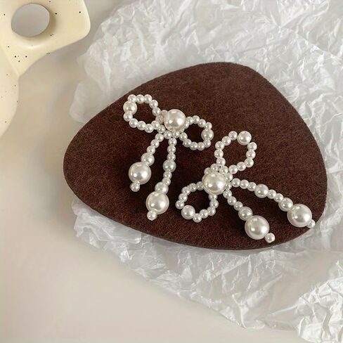 10pcs Pearl Bow Love DIY Materials Decoration Accessories Clothing Accessories Decoration in Saudi Arabia