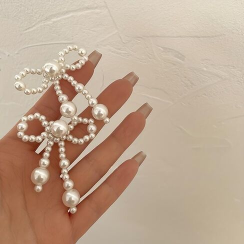 10pcs Pearl Bow Love DIY Materials Decoration Accessories Clothing Accessories Decoration in Saudi Arabia