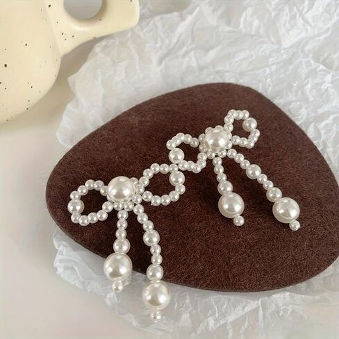 10pcs Pearl Bow Love DIY Materials Decoration Accessories Clothing Accessories Decoration in Saudi Arabia