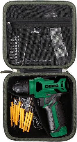 Storage Case for DEKOPRO 8V Cordless Drill - Drill Bit Set Hard Case, Carrying Case (Only Case) in Saudi Arabia