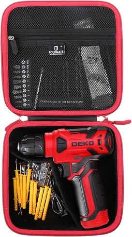 Storage Case for DEKOPRO 8V Cordless Drill - Drill Bit Set Hard Case, Carrying Case (Only Case) in Saudi Arabia