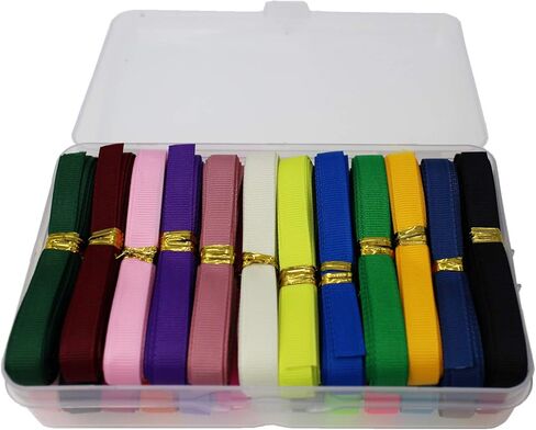 100 Yards 1" Soild Grosgrain Ribbon Boutique Gift Wrapping Package Ribbon, DIY Crafts Bow Hair Headband Accessories Assorted Ribbon (1" 2.5cm) in Saudi Arabia