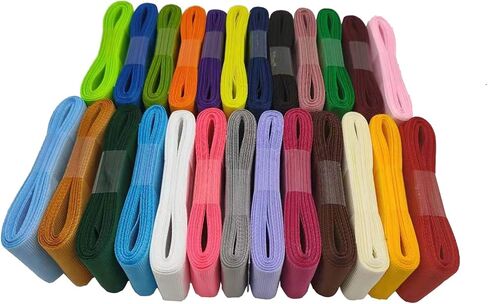 100 Yards 1" Soild Grosgrain Ribbon Boutique Gift Wrapping Package Ribbon, DIY Crafts Bow Hair Headband Accessories Assorted Ribbon (1" 2.5cm) in Kuwait
