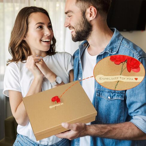 Black Gift Boxes, a Set of 5 Gift Boxes with Lids for Presents, Pre-Wrapped Boxes for Gifts, Sturdy Present Box for Birthdays, Anniversaries, Christmas, Festivals or Special Celebration in Kuwait