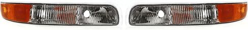 New Aftermarket Parking Lights Assembly Passenger & Driver Side Compatible With Chevy Silverado 1999-2002 | Tahoe 2000-2006 Replaces OE 15199558 15199559 | GM2520173 GM2521173 in Saudi Arabia