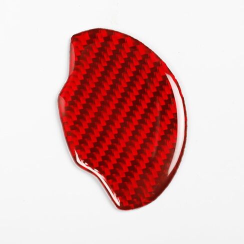 Red soft carbon fiber car interior ashtray 2/piece decorative sticker suitable for Acura TSX 09-14 carbon fiber car interior in Saudi Arabia