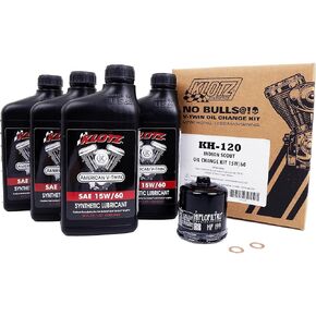 Klotz 4 Quart 15W-60 Synthetic Motor Oil Change Kit for Indian™ Scout Motorcycle in Saudi Arabia
