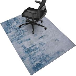 Office Chair Mat for Hardwood Floor, 48"*36" Protector Floor Mat, Desk Chair Mat, Anti-Slip Chair Rug Mat for Office Home Gray in Saudi Arabia