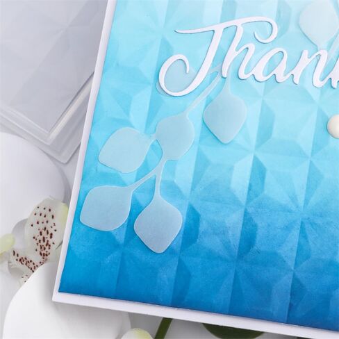 3D Embossing Folder 3D Leaf Plastic Embossing Folder for DIY Scrapbooking Paper Crafting Handmade Crafts Scrapbooking Arts Supplies Scrapbook Decor in Saudi Arabia