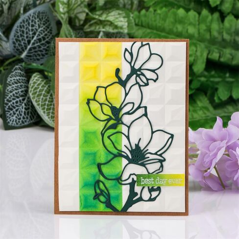 3D Embossing Folder 3D Leaf Plastic Embossing Folder for DIY Scrapbooking Paper Crafting Handmade Crafts Scrapbooking Arts Supplies Scrapbook Decor in Saudi Arabia