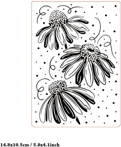 مجلد النقش ثلاثي الأبعاد FUGUT لصنع البطاقات - قالب بلاستيكي مزخرف لسجلات القصاصات DIY، وصياغة الورق واللوازم الفنية المصنوعة يدويًا (الماس ثلاثي الأبعاد 8.3 × 5.9 بوصة) in Kuwait