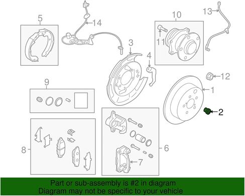 Subaru 2008-2023 Brake Rotor Plug Impreza Forester Legacy ALL OEM NEW 26642AE000 Genuine OEM in Saudi Arabia