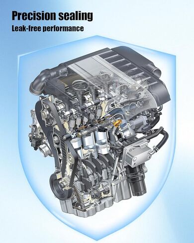 حشية غطاء سلسلة التوقيت مناسبة لسيارة Audi A3 A4 A5 Q3 Q5 2012-2021 VW Golf 2013-2021 Passat 2015-2021 استبدال 06K103483 06K103483 06L103483A، حشية غطاء علبة التوقيت العلوي للمحرك in Saudi Arabia