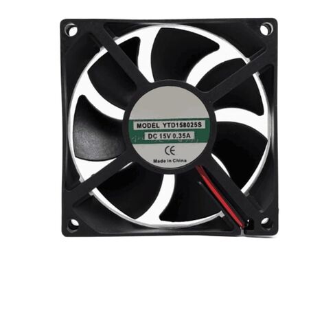 YTD158025S DC 15V 0.35A 80x80x25mm مروحة تبريد خادم 2 سلك in Saudi Arabia