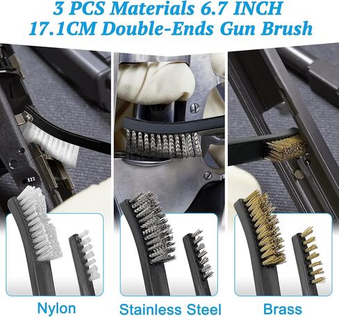 Handgun Cleaning Kits, 300 PCS Gun Cleaning Patches and 200 PCS Gun Cleaning swabs, Universal Gun Cleaning kit, 6" Bamboo Cotton swabs, 2" X 2" Lint -Free Gun Cleaning Cloth for Most Gun Firearm in Saudi Arabia